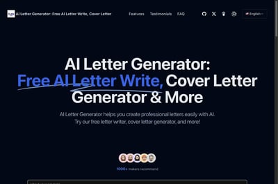 AI Letter Generator preview